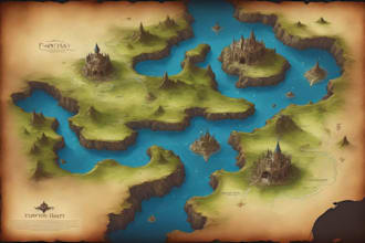 create a amazing custom fantasy map