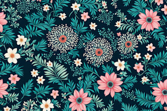 design custom seamless pattern sublimation