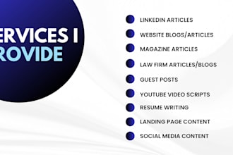 write SEO legal blog articles for law firm or attorney website