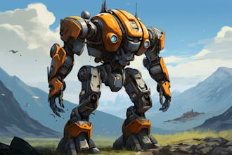 draw best mecha robot