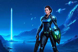 do a sci fi character design or sci fi character art