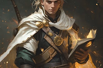make a fantasy character art and dnd character party