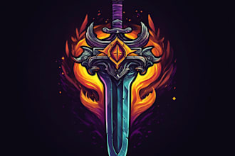 do a custom dnd, fantasy, sci fi, rpg animated game logo