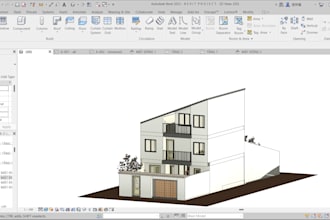 create a 3d bim architectural model in revit