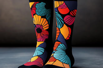 design custom sneakers socks for your brands and streetwear