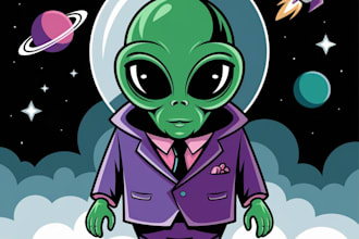 draw custom cartoon character and cartoon drawing