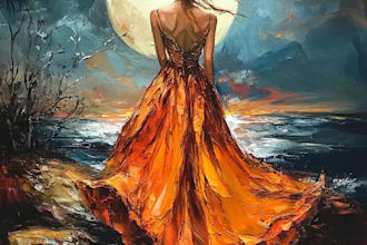 turn your picture into a digital oil painting portrait