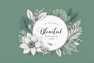design hand drawn botanical boho