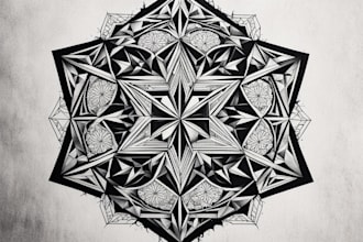 create unique custom geometric tattoo design
