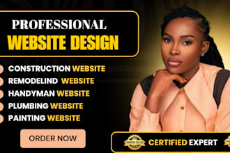 design contractor, construction, roofing, hvac, remodeling, plumbing website