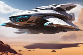 draw you sci fi and spaceship design