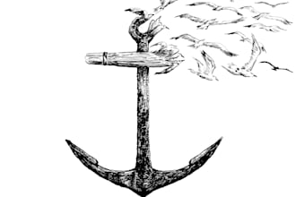 draw line art illustration for you