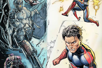 create amazing comic book cover or novel for you