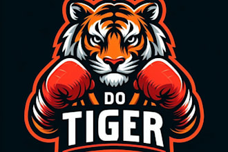 do tiger fight mascot logo design service