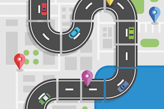 create a vector map illustration for any of your events