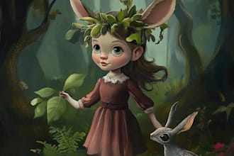 create awesome children story book illustrations