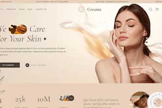 design beauty salon, cosmetic, clinic, spa website in wix shopify