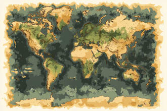design a map or a site plan vector illustration
