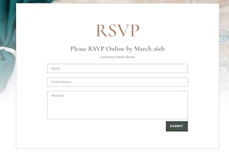 create a beautiful digital invitation website