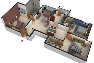 create 3d floor plan and archviz