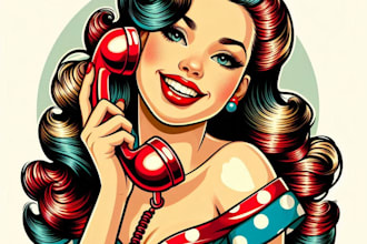 create pin up girl and pin up girl illustration