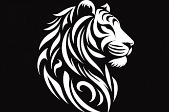 design creative elegant tiger logo for you in just 1 day