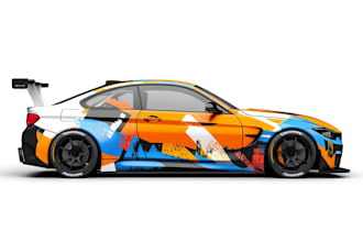 do a vehicle wrap design for van car truck trailer