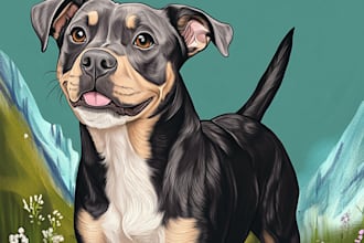 make a unique disney pet portrait