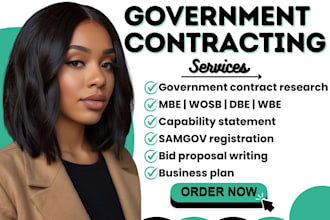 do government contract research bid proposal for rfp rfq rfi business plan