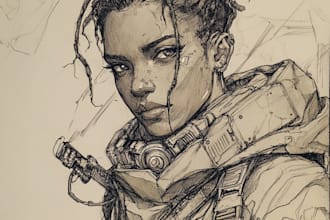 do your character or illustration, dnd, sci fi, fantasy