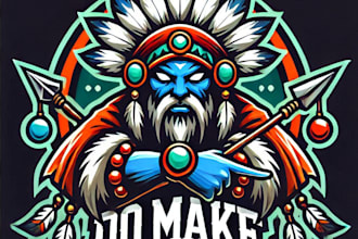 do make shaman sport mascot logo design service
