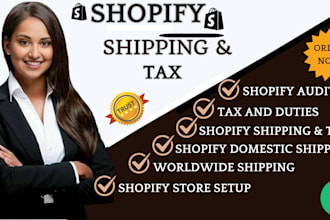 setup shopify shipping and tax taxes and duties fix shopify shipping