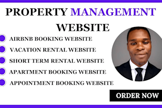 property management website short term rental website apartment booking website