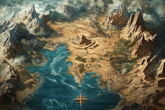 make vector map illustration, city map, fantasy map, site map