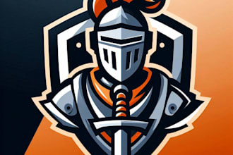 do modern style for knight mascot logo design service