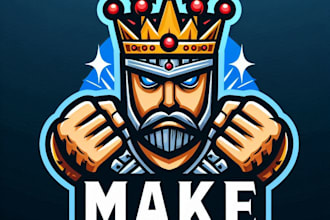 do make cannabis king crown badge mascot logo design service