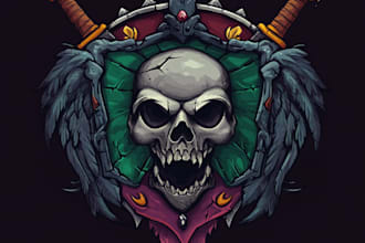 do fantasy, rpg, sci fi game logo design