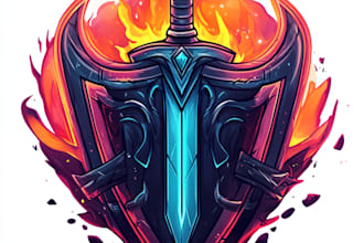 create a custom dnd, fantasy, sci fi, rpg animated game logo
