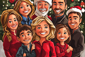 greeting card for christmas for your family and friends