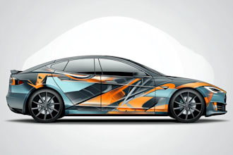 do van wrap design, car wrap design, truck wrap design