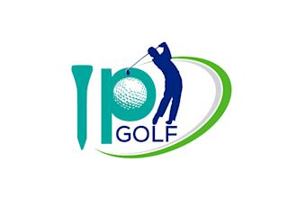 create wonderful eye catchy golf logo with text with any file