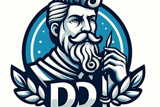 do modern style for dad school head mascot logo design service