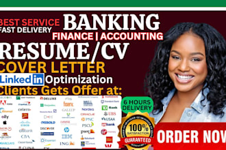 write banking resume, retail, finance, sales, marketing, executive cv, finance