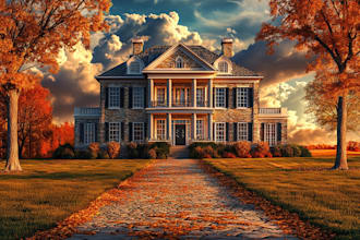 draw a house or landscape portrait
