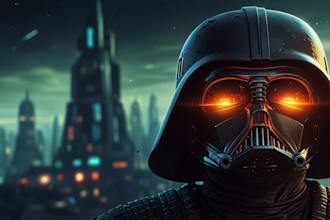 create star wars and sci fi illustration