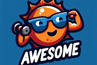 do awesome style shadow mascot logo design service for company page