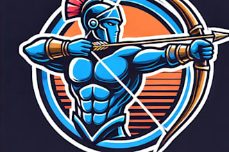 do modern style for archer e sport mascot logo with express delivery