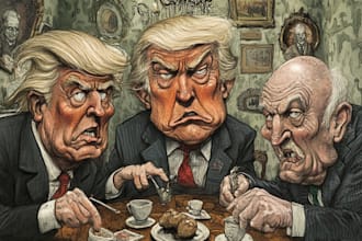 draw political or social cartoons