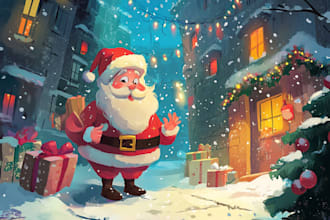 do design christmas card, greeting card, and invitation card