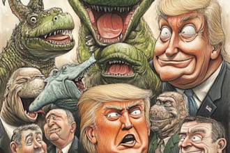 do professional political or social cartoons